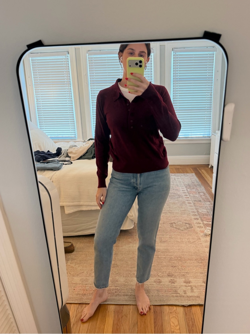 Maroon Zara sweater